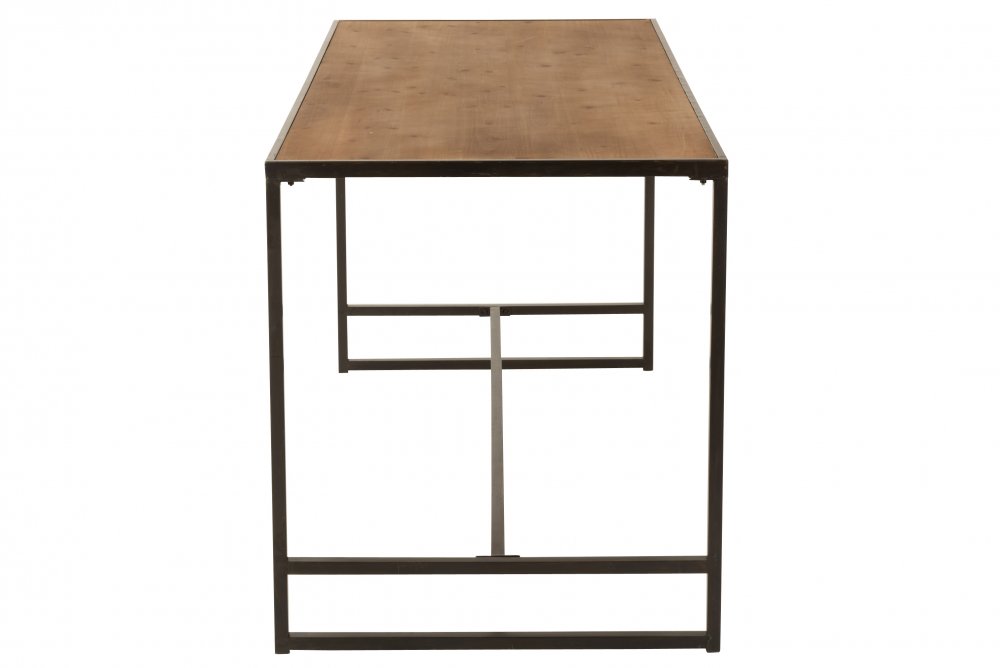 Table de bar rectangulaire USTI Métal/Bois naturel